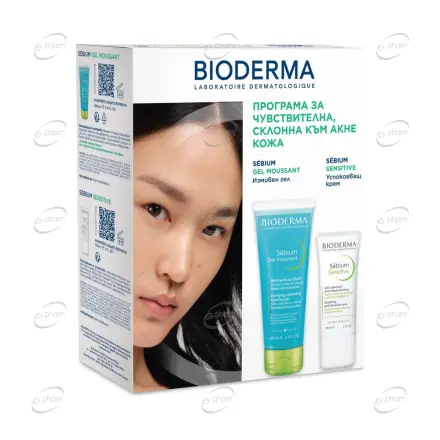 BIODERMA ПРОМО Sebium Измивен гел + Успокояващ крем