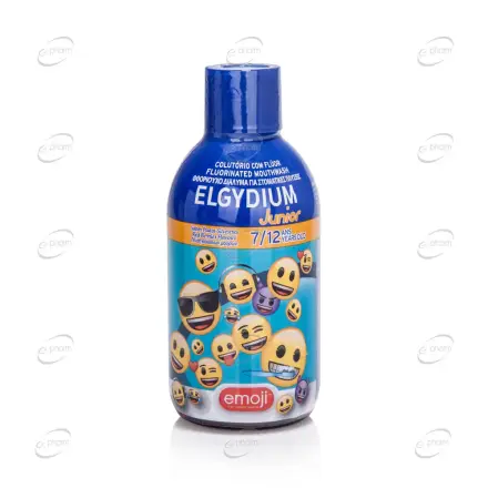 ELGYDIUM JUNIOR Вода за уста с вкус на горски плодове 7-12 години Emoji