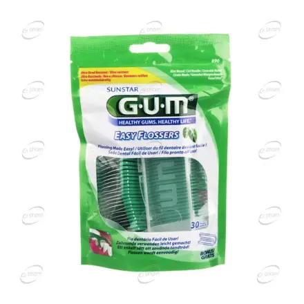 GUM Easy-Flossers Конец за зъби с клечка