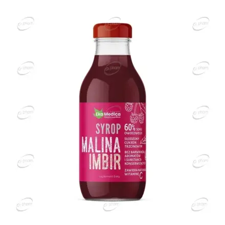МАЛИНА + ДЖИНДЖИФИЛ + АЦЕРОЛА сок EkaMedica