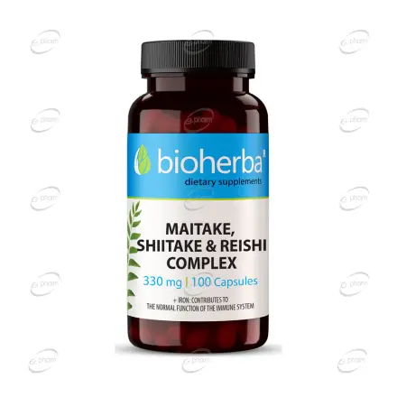 МАЙТАКЕ С ШИЙТАКЕ И РЕЙШИ КОМПЛЕКС капсули BIOHERBA