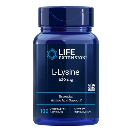 L-Lysine / Л-Лизин 620 mg 100 V капсули Life Extension