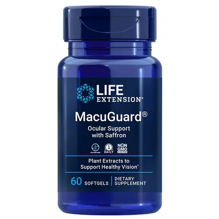 MacuGuard® Ocular Support with Saffron/ В подкрепа на зрението х 60 софтгел капсули LIfe Extension