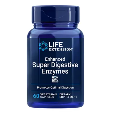 Super Enzymes/ Растителни храносмилателни ензими 60 V капсули Life Extension