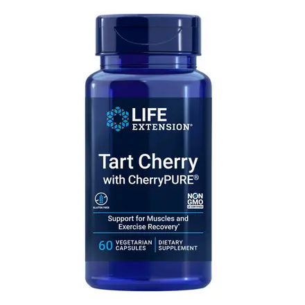 Tart Cherry with Cherry PURE / Екстракт от вишна 60 капсули, Life Extension