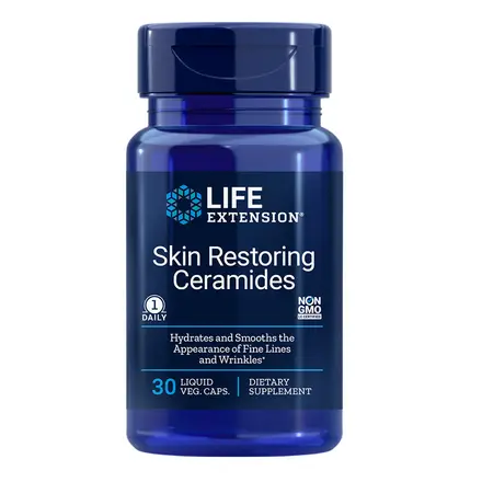 Skin Restoring Ceramides / Серамиди за красива кожа 350 mg, 30 капсули, Life Extension