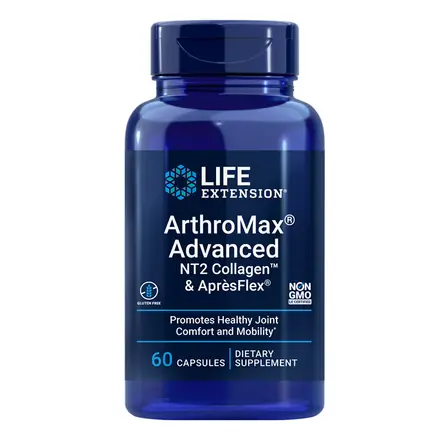 ArthroMax® Advanced NT2 Collagen™ & AprеsFlex®/ В подкрепа на ставите, 60 капсули, Life Extension