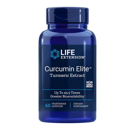 Имунна и сърдечна функция Куркума екстракт Curcumin Elite ™ 500 mg х 60 капсули, Life Extension