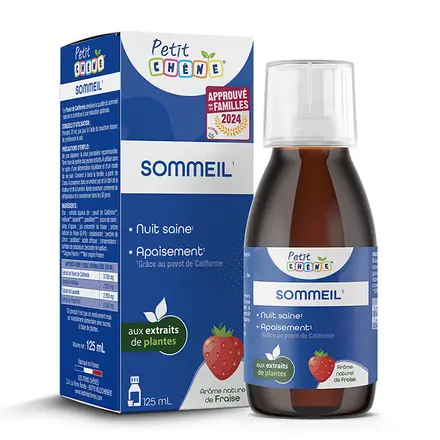 Сироп за деца Petit Chene за спокоен сън x 125 ml, с вкус на ягоди, Les Trois Chenes