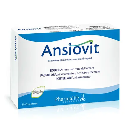 Ансиовит (анти-стрес билкова формула) x 30 таблетки, Pharmalife Research
