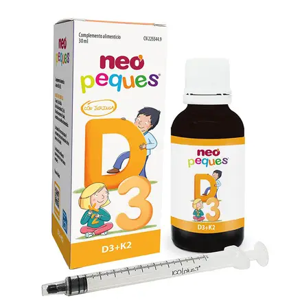 Витамин D3 10 µg + К2 22.5 µg за деца x 30 ml капки, Neovital Health
