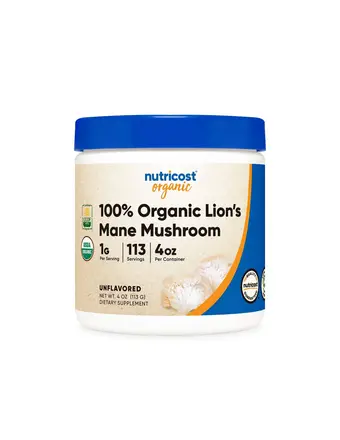 Имунитет и мозъчна функция - Лъвска грива 113 g прах Nutricost