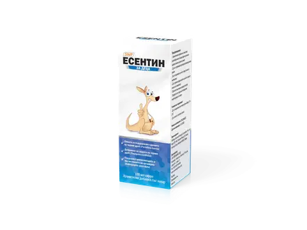 Esentin Kids Сироп, Sun Wave Pharma, за нормална функция на черния дроб при деца, 100 ml