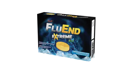FluEnd Extreme мента, Sun Wave Pharma, таблетки за гърло, 16 таблетки