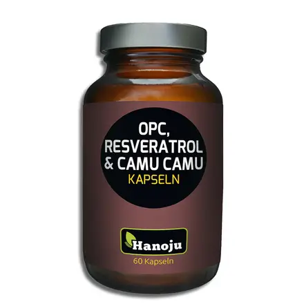OPC, Resveratrol and Camu Camu/ OPC + ресвератрол и Каму каму x 60 капсули, HANOJU