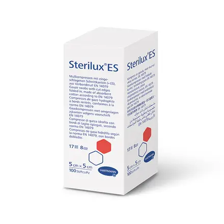 Hartmann Sterilux, non-sterile gauze swabs - 100 pcs / Хартманн Стерилукс нестерилни марлени компреси - 100 бр