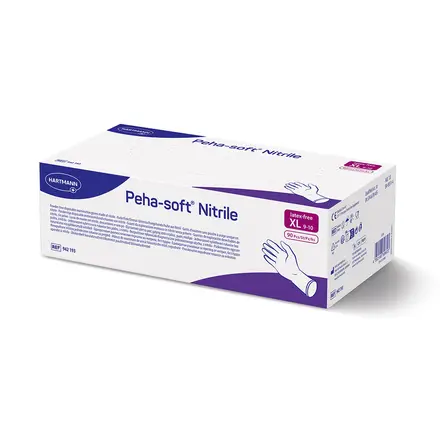 Hartmann Peha-soft nitrile, XL - 90 pcs / Хартманн Пехасофт нитрилови нестерилни ръкавици, XL - 90 бр