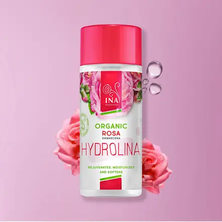 Ina Essentials Био Розова Вода - Hydrolina за Суха кожа и изтощена кожа 150ml