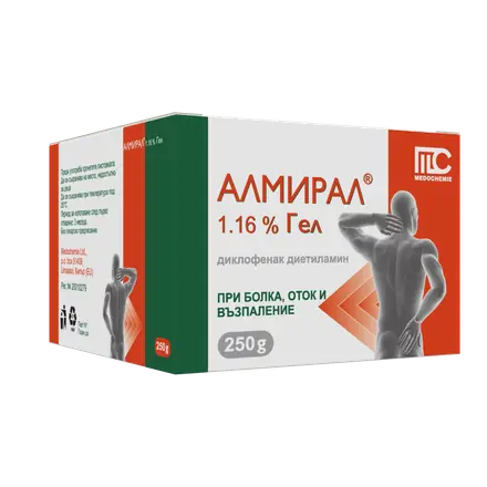 АЛМИРАЛ 1,16 % гел, 250g