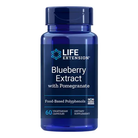 Blueberry Extract and Pomegranate Екстракт от Синя боровинка и Нар / 60 капсули Life Extension