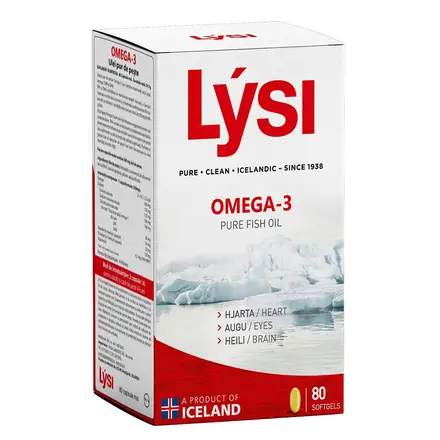 Омега-3 (рибено масло ) 80 софтгел капсули, LYSI