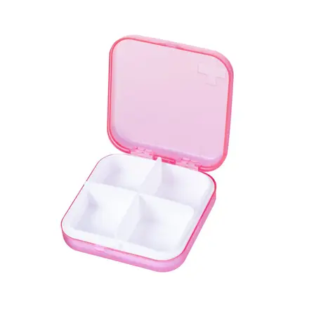 Кутия за лекарства Pill Box (с 4 отделения) 1 бр, PILL BOX