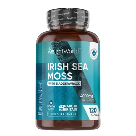 Weight World, Ирландски морски мъх + фукус (кафяви водорасли), 120 капсули