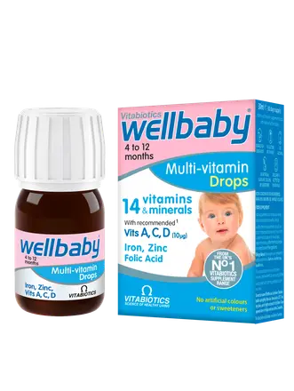 Wellbaby Drops / Уелбейби Мултивитаминни Капки за бебета
