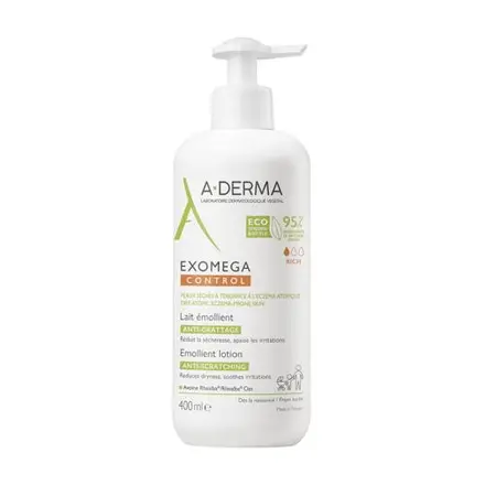 A-DERMA Емолиентно мляко против разчесване Exomega Control 400 мл.
