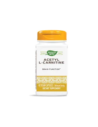 Acetyl L-Carnitine / Ацетил-Л-Карнитин 500 mg x 60 капсули Nature’s Way