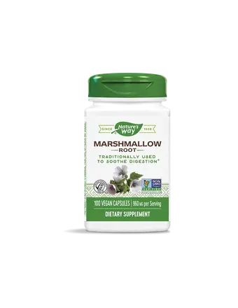 Marshmallow Root / Бяла ружа (корен) 480 mg x 100 капсули Nature’s Way