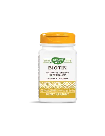 Biotin / Биотин 1000 mcg x 100 таблетки за смучене Nature’s Way