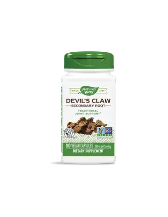 Devil`s Claw Secondary Root / Дяволски нокът (корен) 480 mg х 100 капсули Nature’s Way