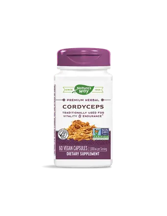 Cordyceps / Кордицепс 500 mg х 60 капсули Nature’s Way