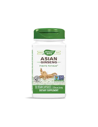 Asian Ginseng / Женшен азиатски 560 mg х 50 капсули Nature’s Way