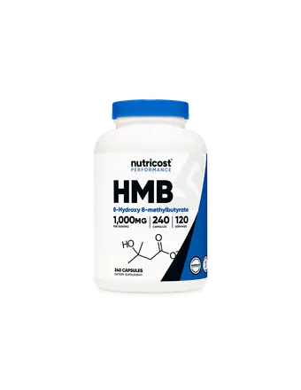При активен спорт - HMB (Бета-хидрокси-бета-метилбутират), 500 mg/240 капсули, 120 дози Nutricost