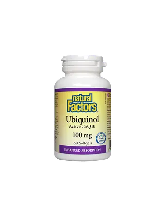 Ubiquinol Active CoQ10/ Убиквинол Активен Коензим 100 mg x 60 софтгел капс. Natural Factors
