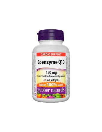 Коензим Q10 150 mg, 60 софтгел капсули, Webber Naturals