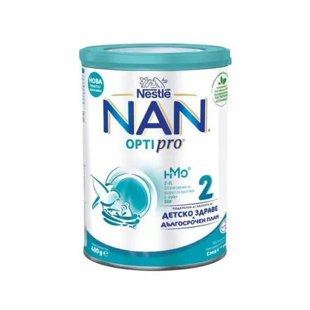 Nestle NAN Optipro 2 HM-O Преходно мляко за бебета 6-12М 400 гр