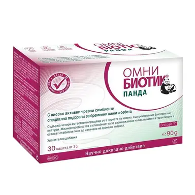 Омни Биотик Панда пробиотик за майки бебета 3гр х30 сашета