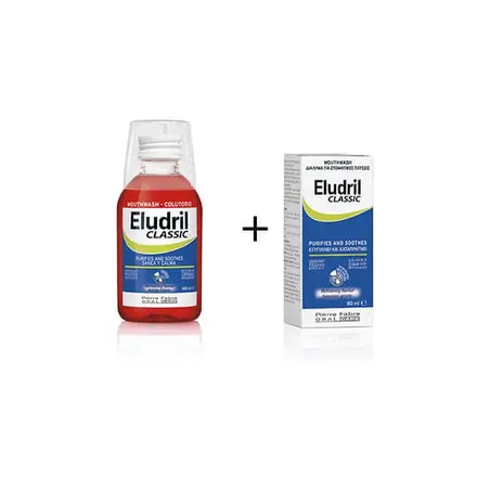 Eludril Classic Антибактериална вода за уста 200ml + 90ml