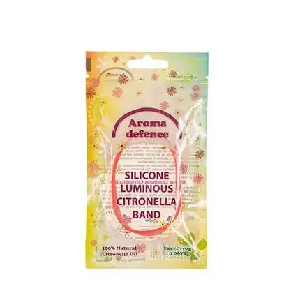 Aroma Defence Силиконова флуоресцентна гривна против комари