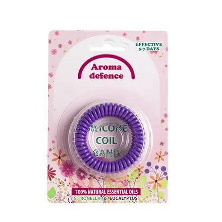 Aroma Defence Силиконова гривна-спирала против комари с цитронела