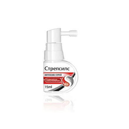 Strepsils Intensive Spray Стрепсилс интензив спрей при силно възпалено гърло 15мл