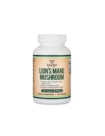 Lion’s Mane Mushroom – Лъвска грива, 120 капсули Double Wood