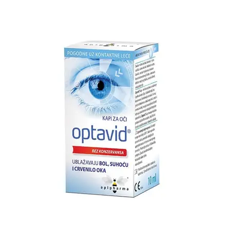 Optavid Капки за зачервени и сухи очи 10 мл Apipharma