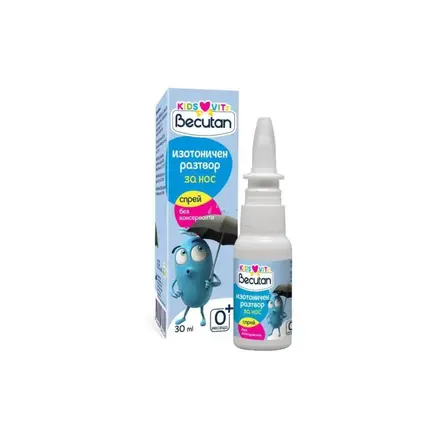 Becutan KIDS VITS Изотоничен разтвор за нос спрей - 30 мл Alkaloid