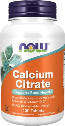 Calcium Citrate with Minerals & Vitamin D-2 300 mg [100 Таблетки, 50 Дози]
