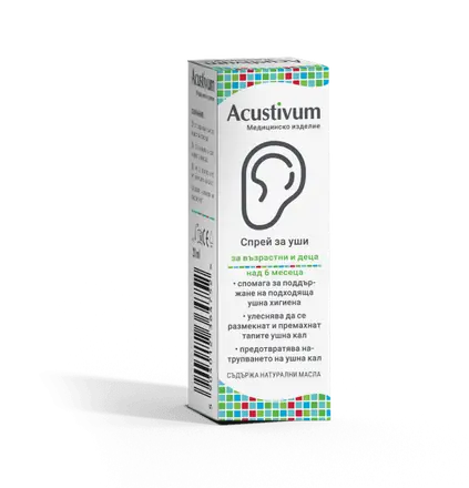 Acustivum Акустивум спрей за уши при ушна кал 20мл