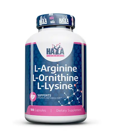 L-Arginine / L-Ornithine / L-Lysine / 100 Caps